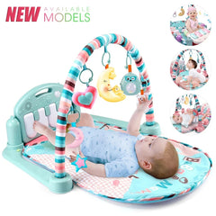 Baby Fitness Stand Music Play Gym Activity Toys Newborn Piano Crawling Blanket