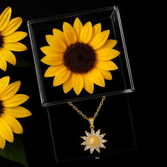 Sunflower Box & Necklace