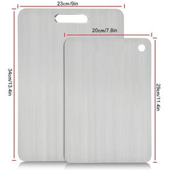 🏆Flash Sale⚡ 50K+ SOLD! Almost Gone-💥🎉🔥Stainless Steel Double Sided Chopping Board,Best Gifts
